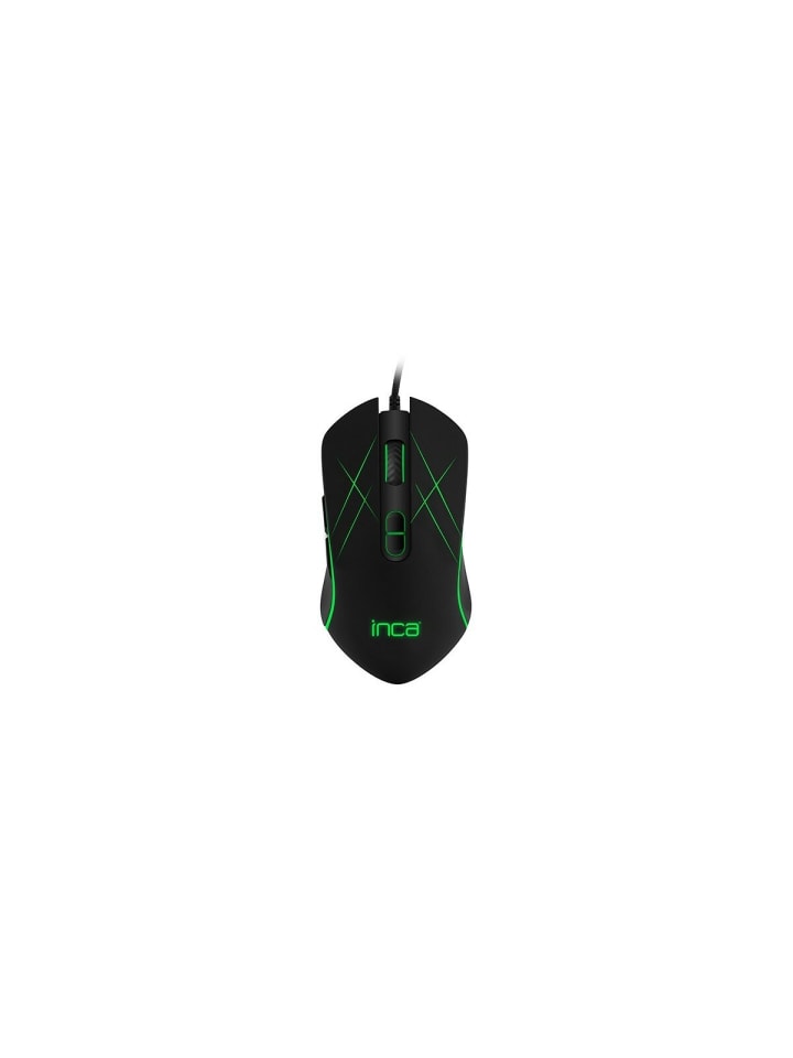 Inca INCA Gaming Maus IMG-GT12 3200 DPI, RGB, 7 Tasten, USB schwarz in schwarz günstig kaufen onesize