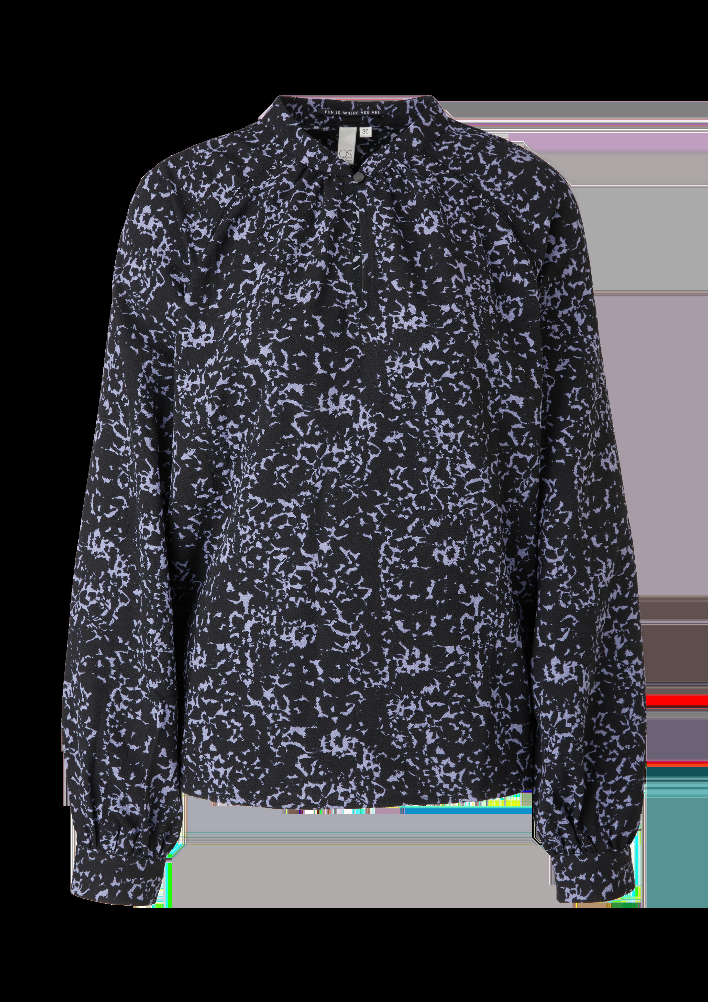 Crêpebluse mit Alloverprint  2117730-52A3