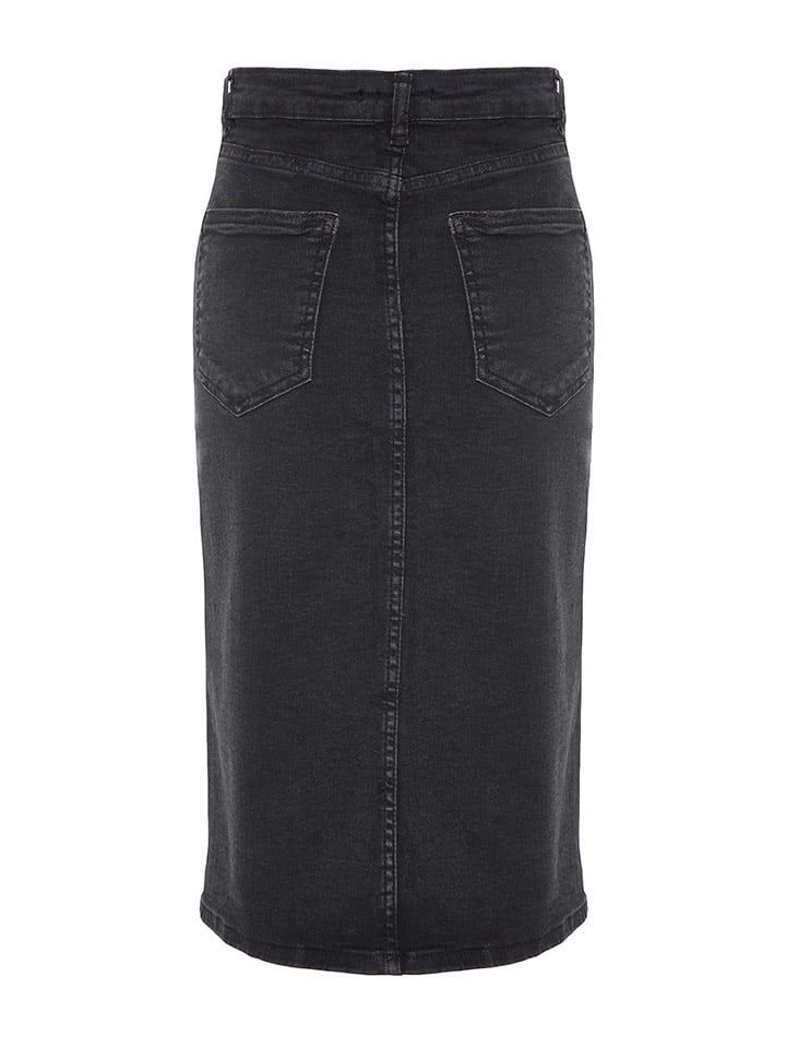 trendyol Jeansrock in Schwarz günstig kaufen