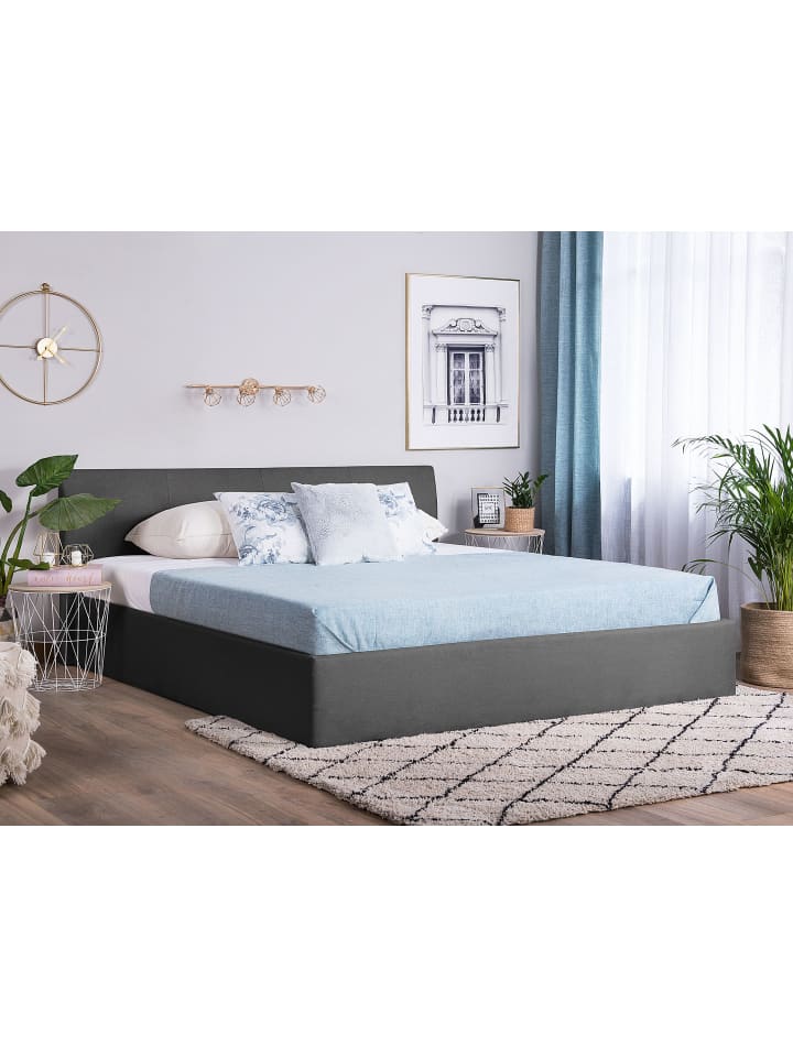 Beliani Doppelbett ORBEY in Grau - (W) 177 x (H) 88 x (L) 212 cm günstig kaufen onesize