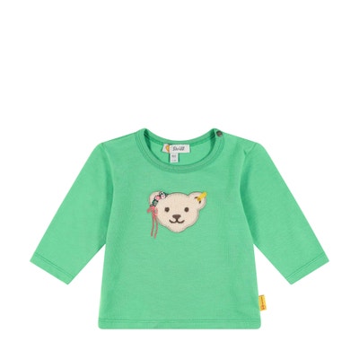 T-Shirt langarm, hellgrün für Mädchen
