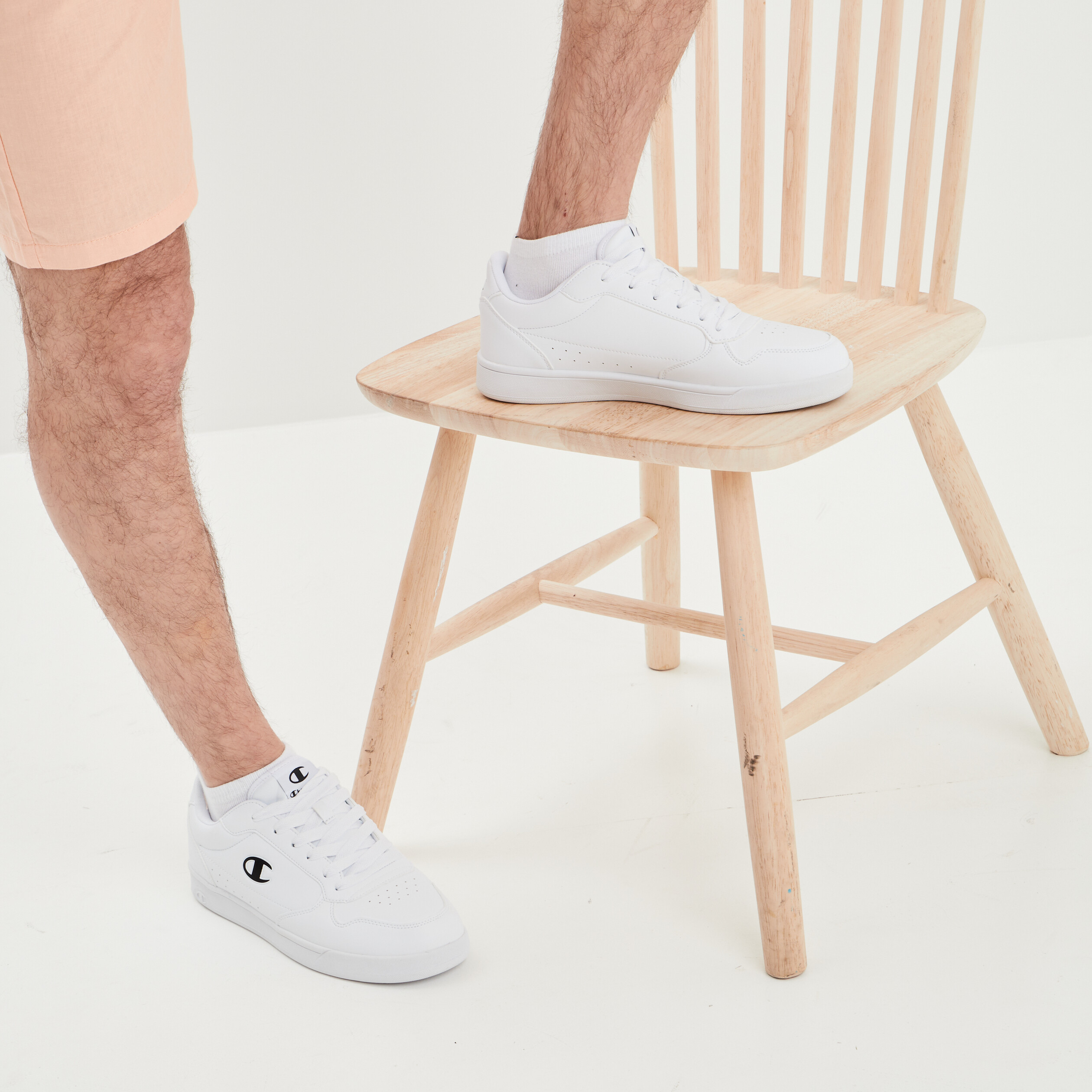 Tennis à lacets Champion Newcourt blanc homme | La Halle