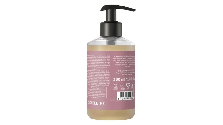 URTEKRAM Flüssigseife Soft Wild Rose 300 ml