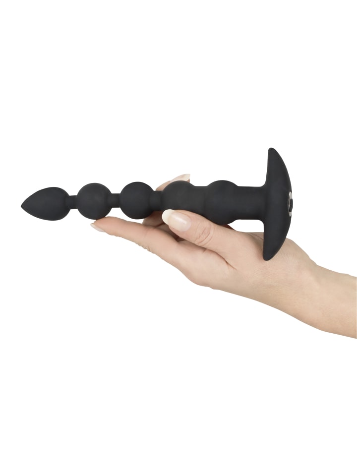Black Velvets Analkugelstrang Rechargeable beads in schwarz günstig kaufen 21 cm
