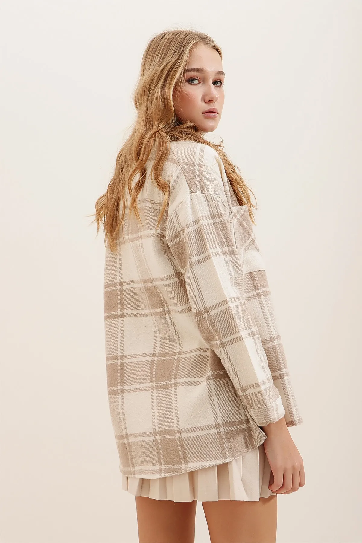 Trend Alaçatı Stili  Hemd - Beige - Oversized