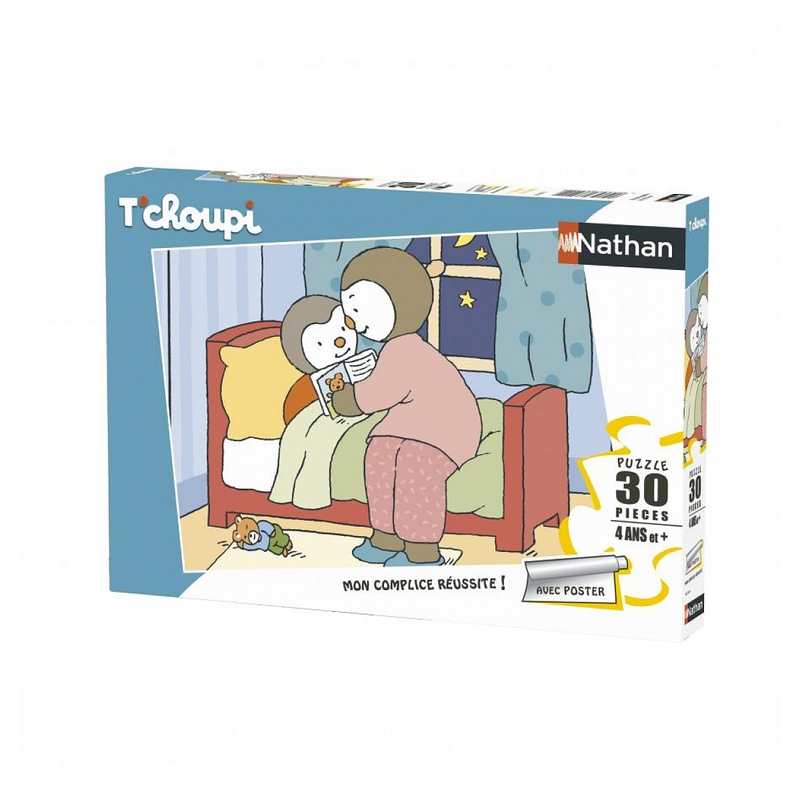 Puzzle Tchoupi fait dodo 30 pièces