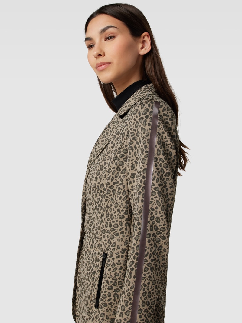 Blazer mit Animal-Print in sand