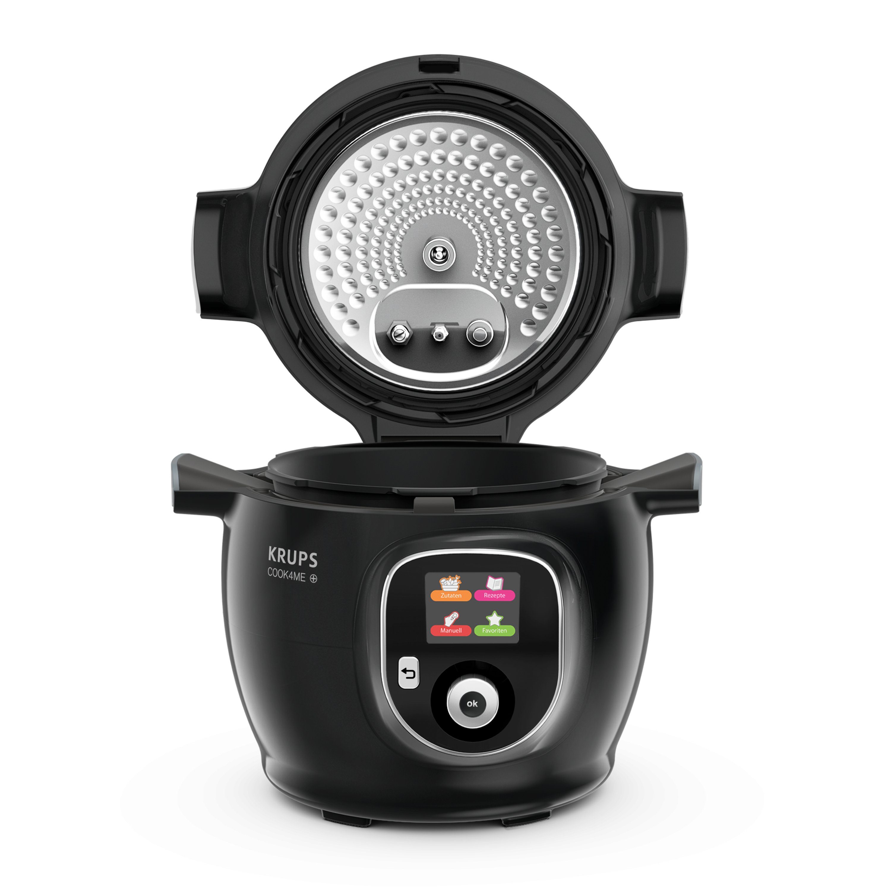Krups Multikocher Multikocher Cook4me+ Gourmet CZ7128, 1600 W, 6,00 l Schüssel, 150 vorinstallierten Rezepten, Antihaft Kochbehälter