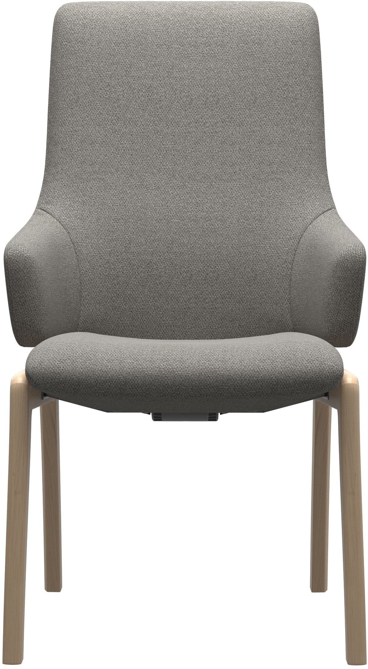 Stressless® Polsterstuhl Laurel, High Back mit Armlehne, Größe L, mit abgerundeten Beinen in Walnuss