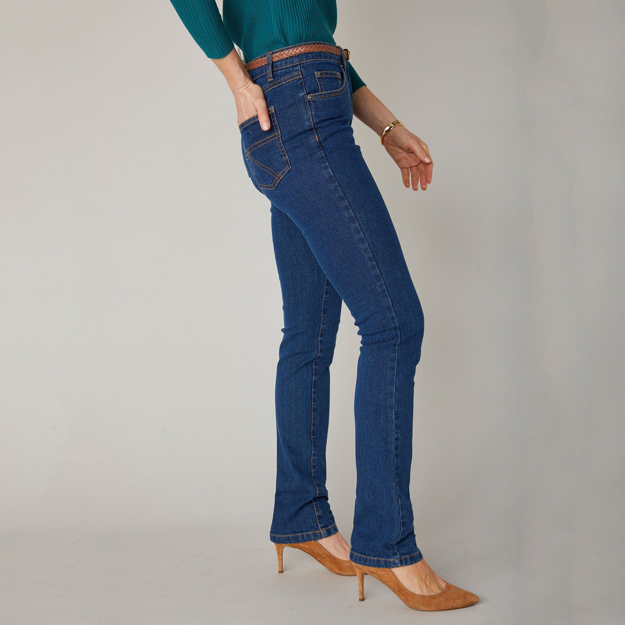 Jean droit stretch