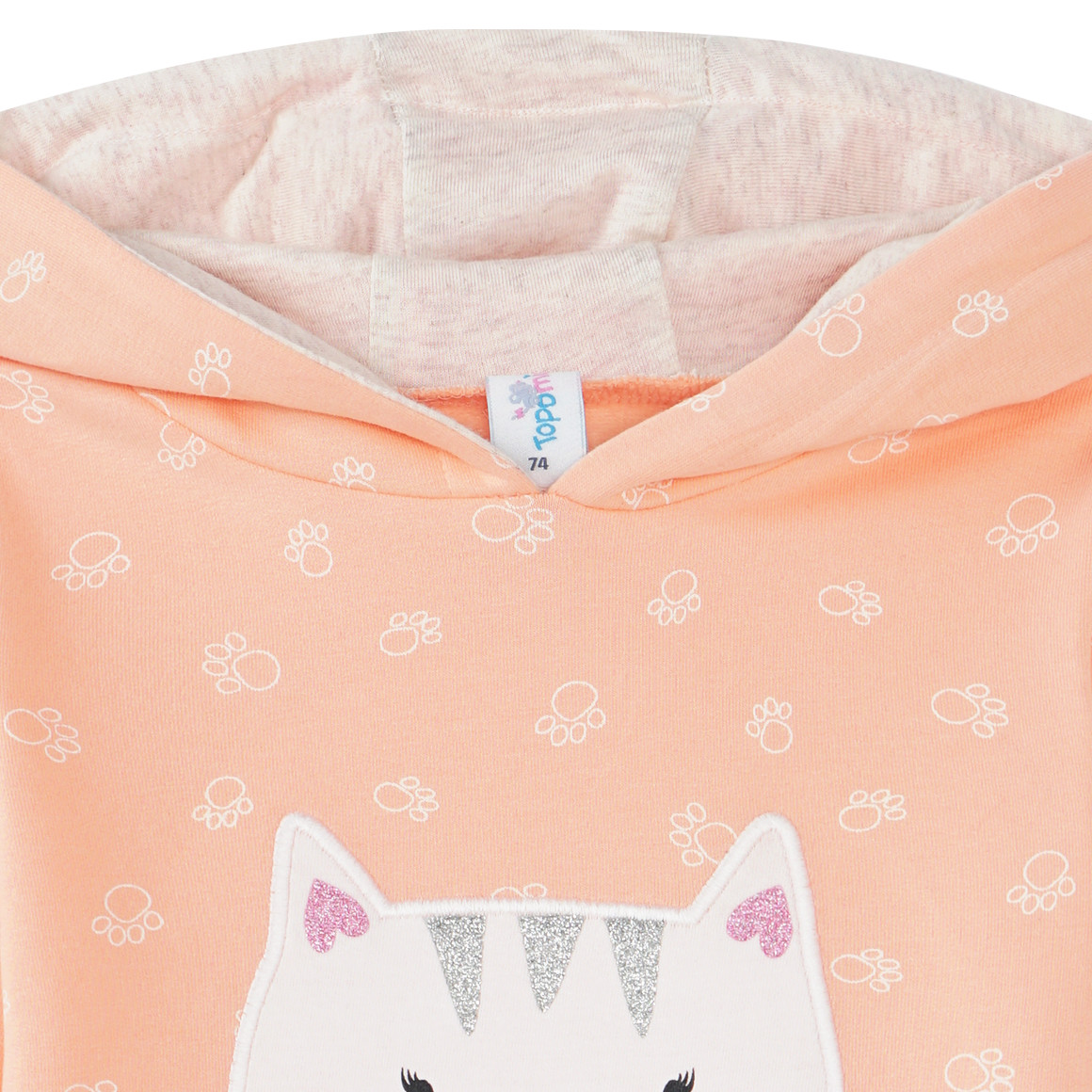 Baby Sweatkleid mit Kapuze