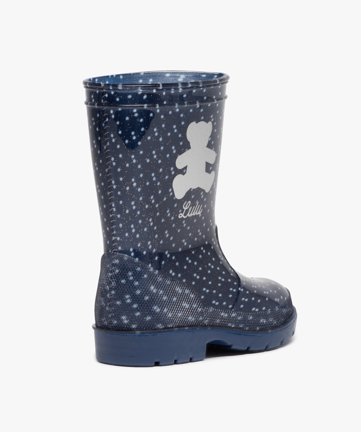 Bottes de pluie fille à pois et à paillettes – LuluCasta... noir | GEMO