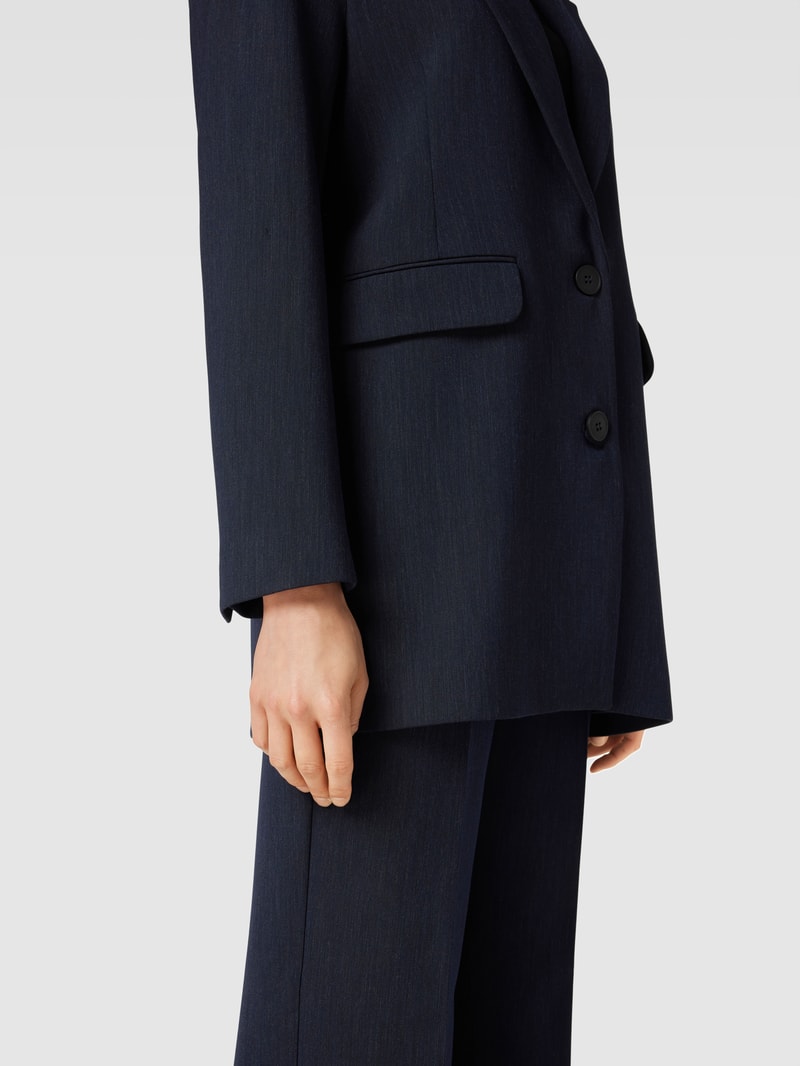 Blazer in melierter Optik Modell 'FRITA' in marineblau meliert