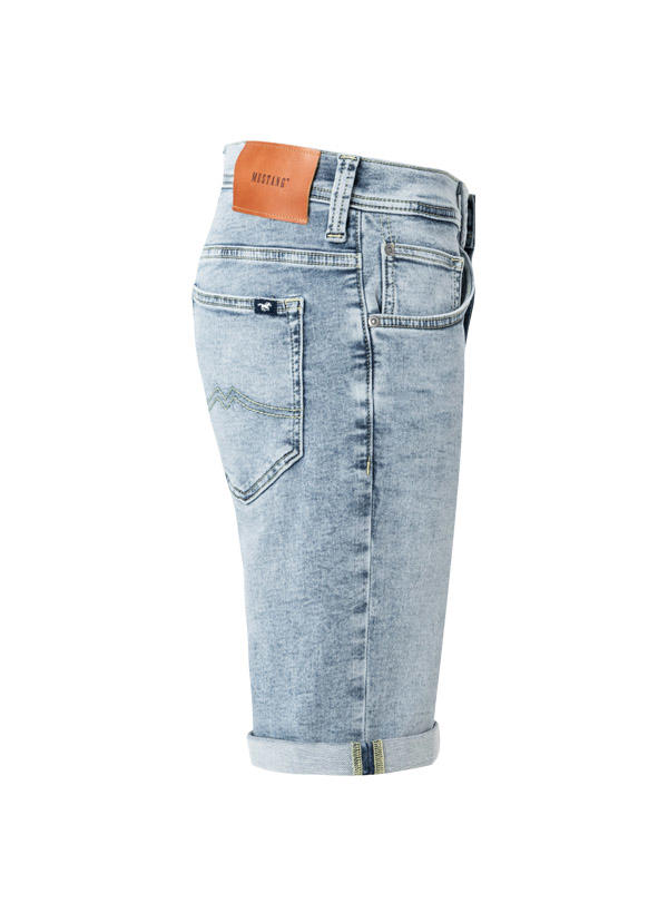 MUSTANG, Jeansshorts, Baumwoll-Stretch, hellblau