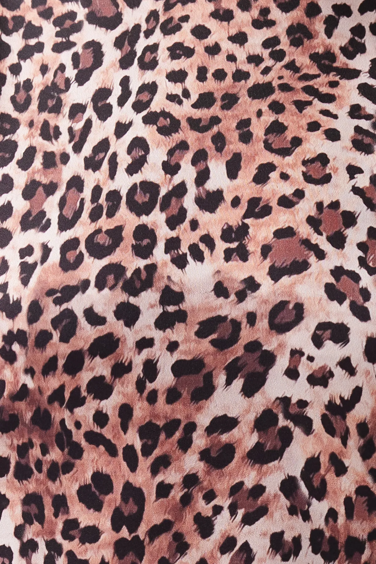 Trendyol Collection  Hellbrauner Neckholder-Body aus dehnbarem Strick mit Druckknöpfen und Leopardenmuster TWOSS20BD0044