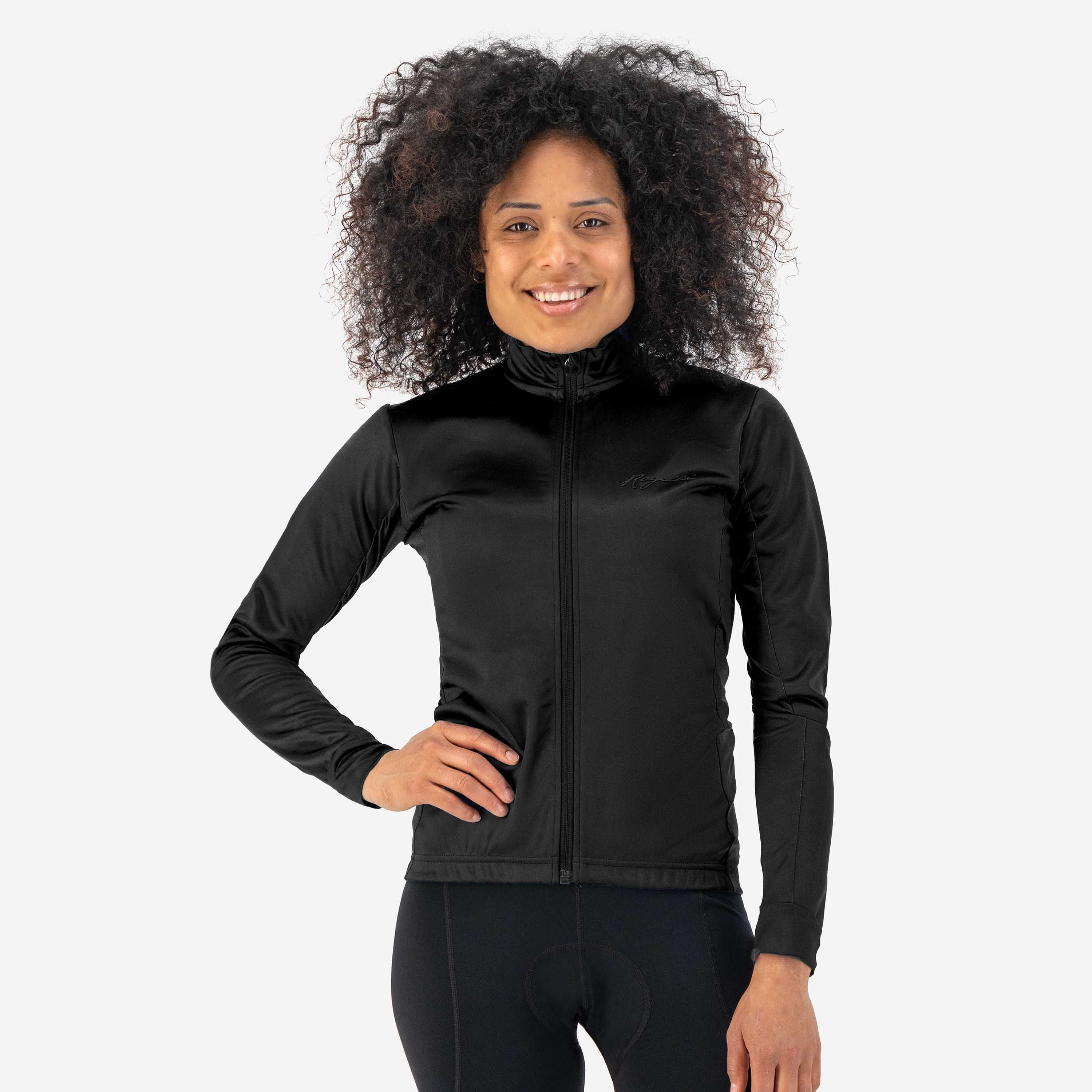 Rogelli Core Black Damen Langarm-Radtrikot