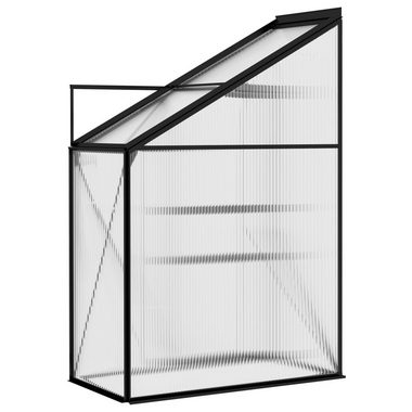 vidaXL Gewächshaus Gewächshaus Anthrazit Aluminium 1,38 m³