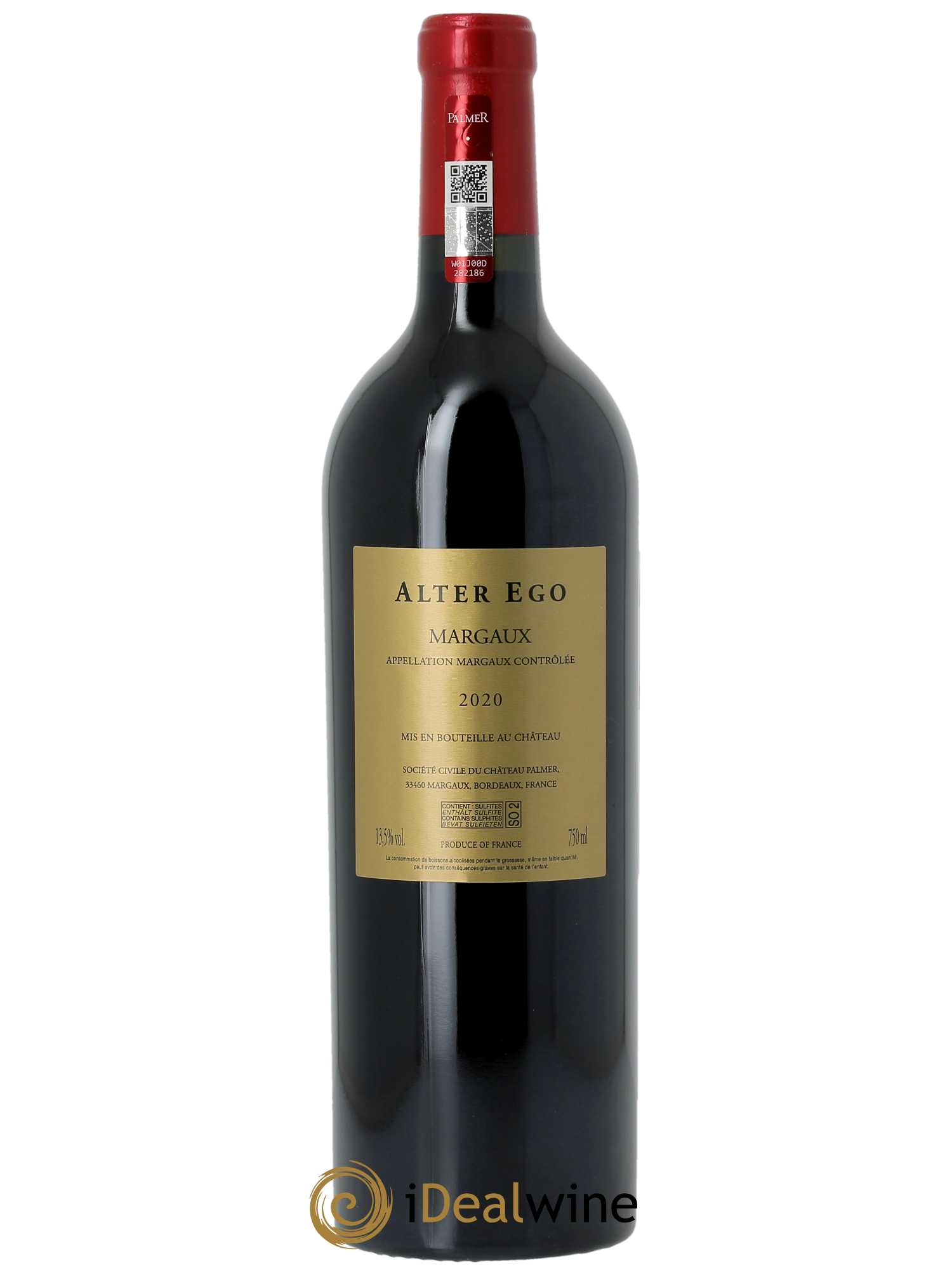 Alter Ego de Palmer Second Vin (CBO à partir de 6 BTS) 2020 - Lot de 1 Bouteille