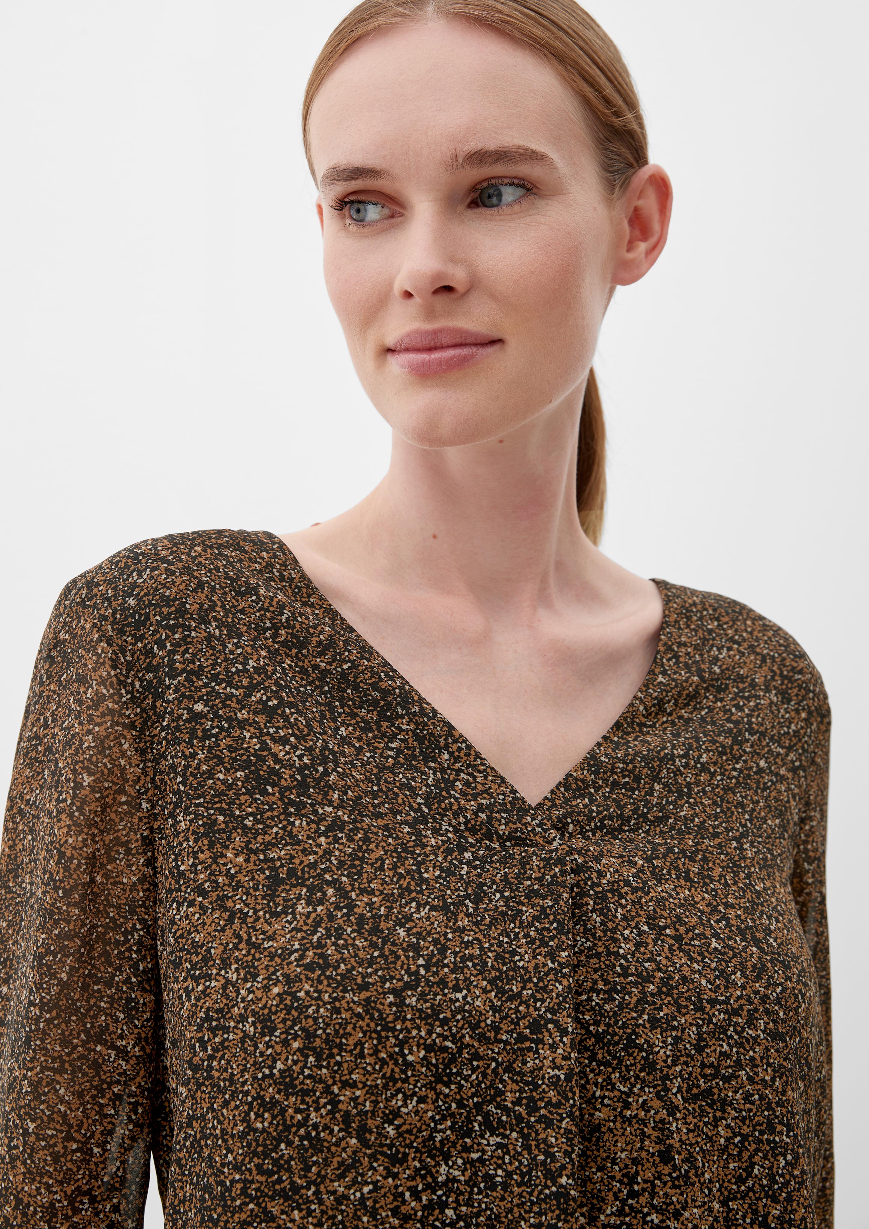 Chiffonbluse mit Plisséefalten  2122177-99A1