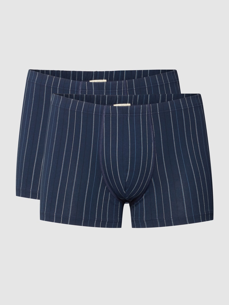 Trunks mit elastischem Bund im 2er-Pack in marineblau