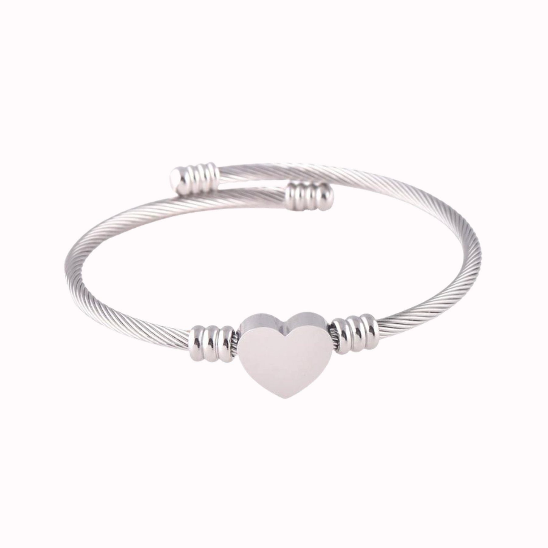 ENGELSINN Armband Schmuck Armreif Herz Silber Edelstahl inkl. Geschenkbox (1-tlg)