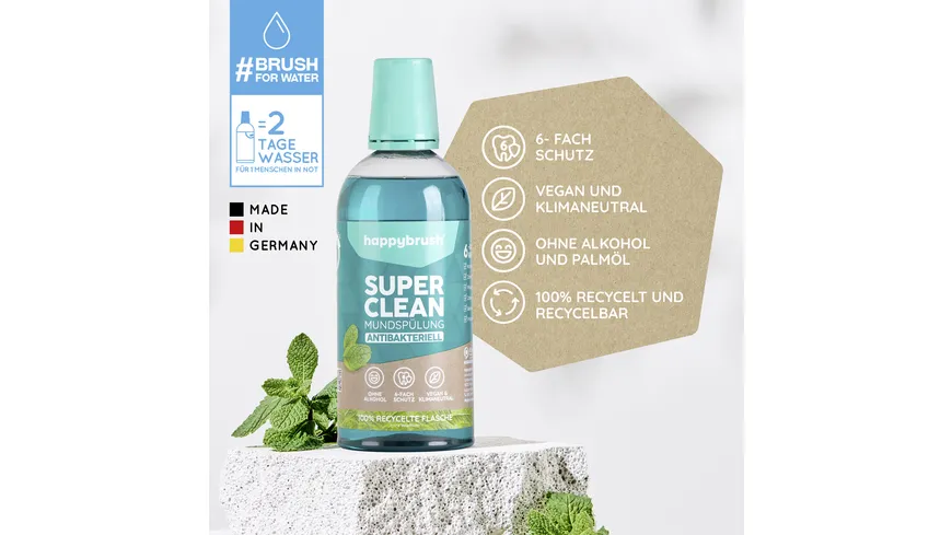 happybrush Mundspülung SuperClean 500 ml