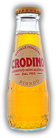 Crodino alkoholfreier Bitter aus Kräuterextrakten Crodino alkoholfreier Bitter aus Kräuterextrakten In jeder italienischen Bar zu finden. 0,098	 Liter