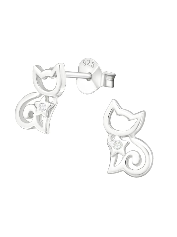 Alexander York Ohrstecker KATZE in 925 Sterling Silber, 2-tlg. günstig kaufen onesize