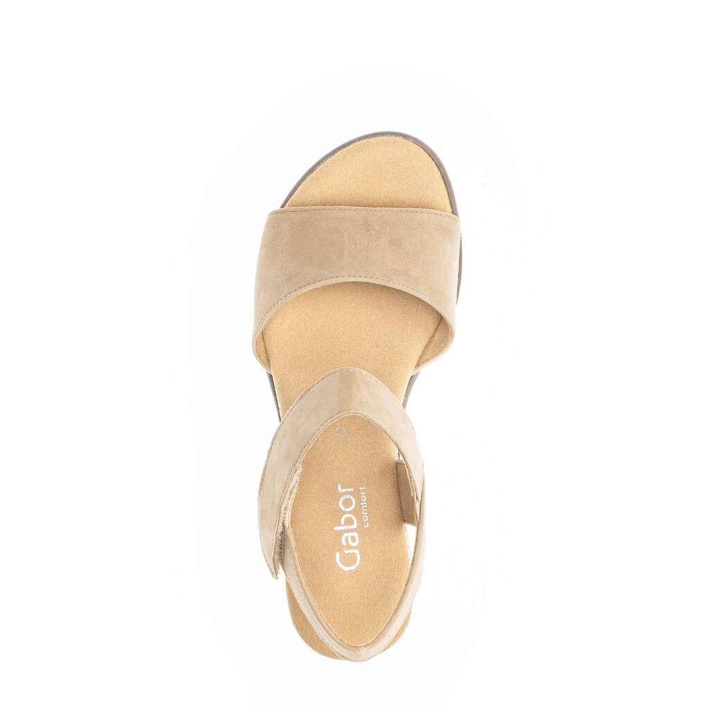 Gabor comfort Keilsandalette beige