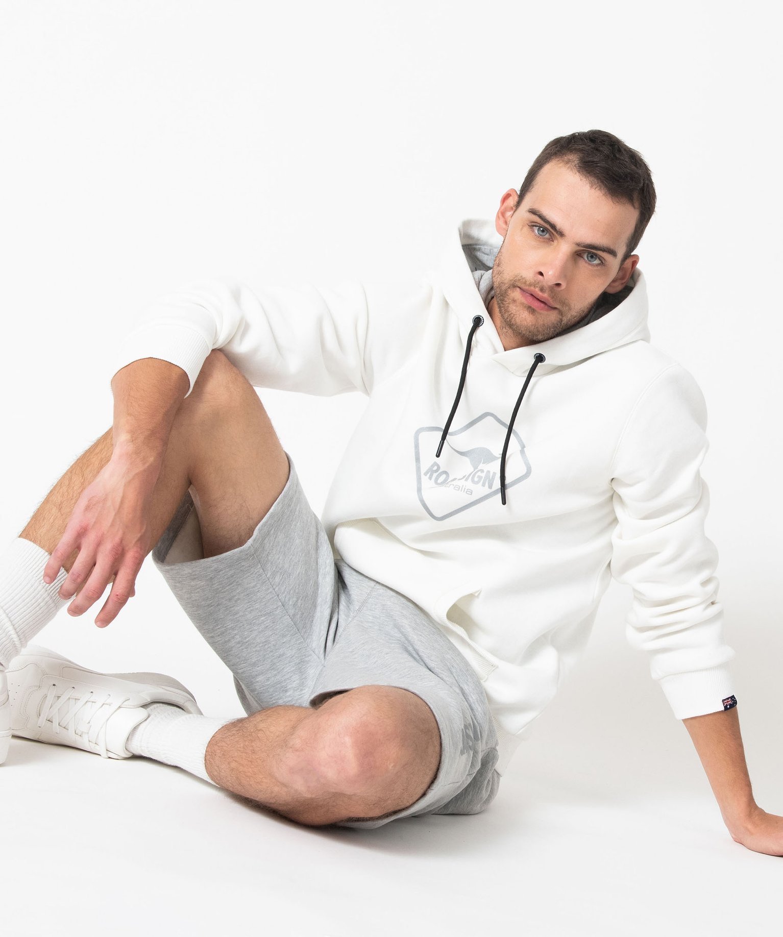 Bermuda en molleton doux homme - Roadsign gris clair | GEMO