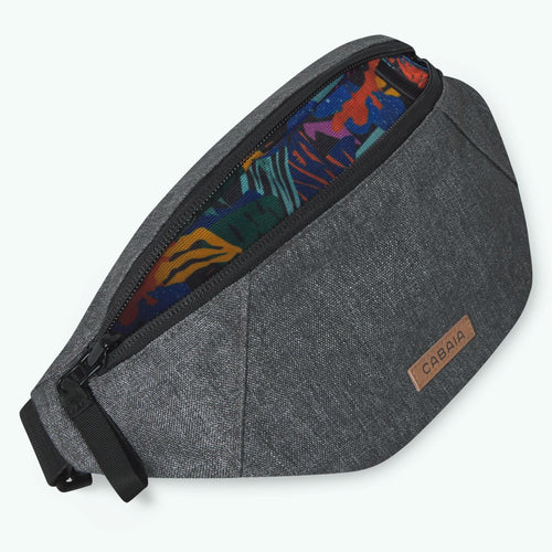 Small Luxembourg dark gray fanny pack