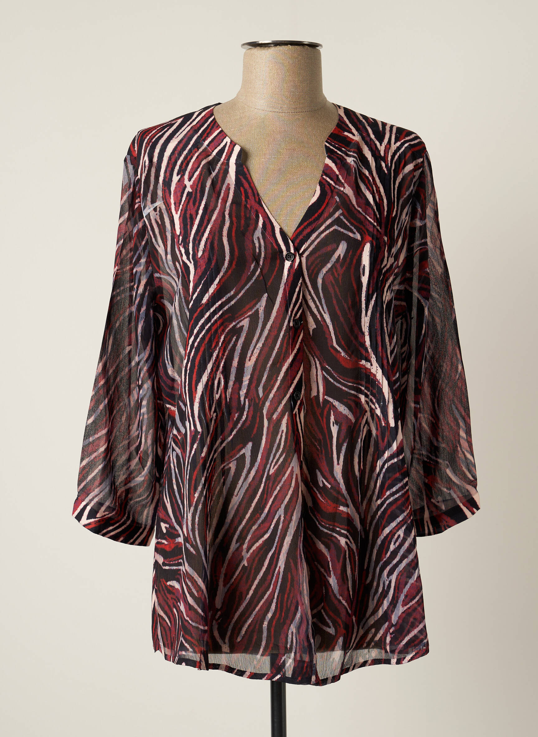 Julie Guerlande Tuniquemanchelongue Femme couleur rouge