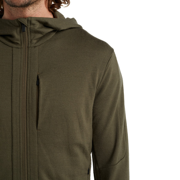 M QUANTUM III LS ZIP HOOD Herren - Wolljacke