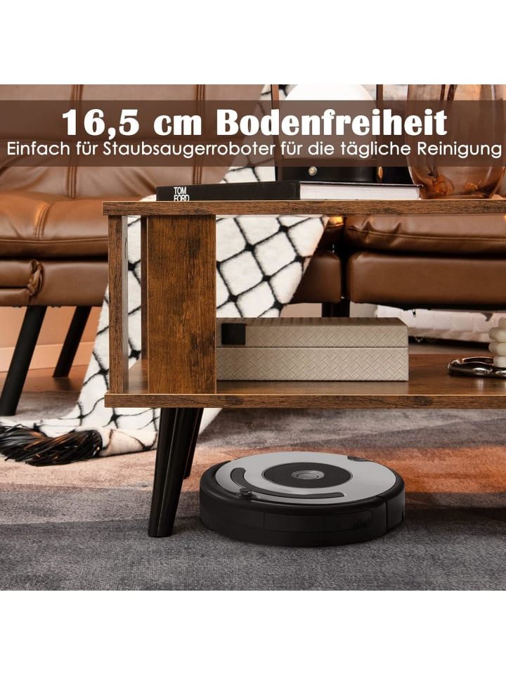 COSTWAY Couchtisch 2 Ebenen 70x50x41cm in Braun günstig kaufen onesize