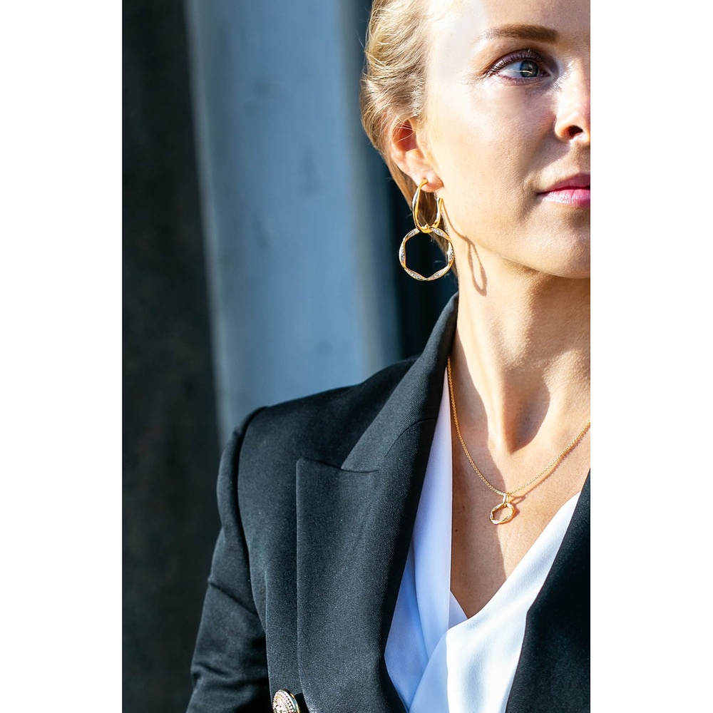 Sif Jakobs Jewellery Chaînette 925 Argent or jaune collier