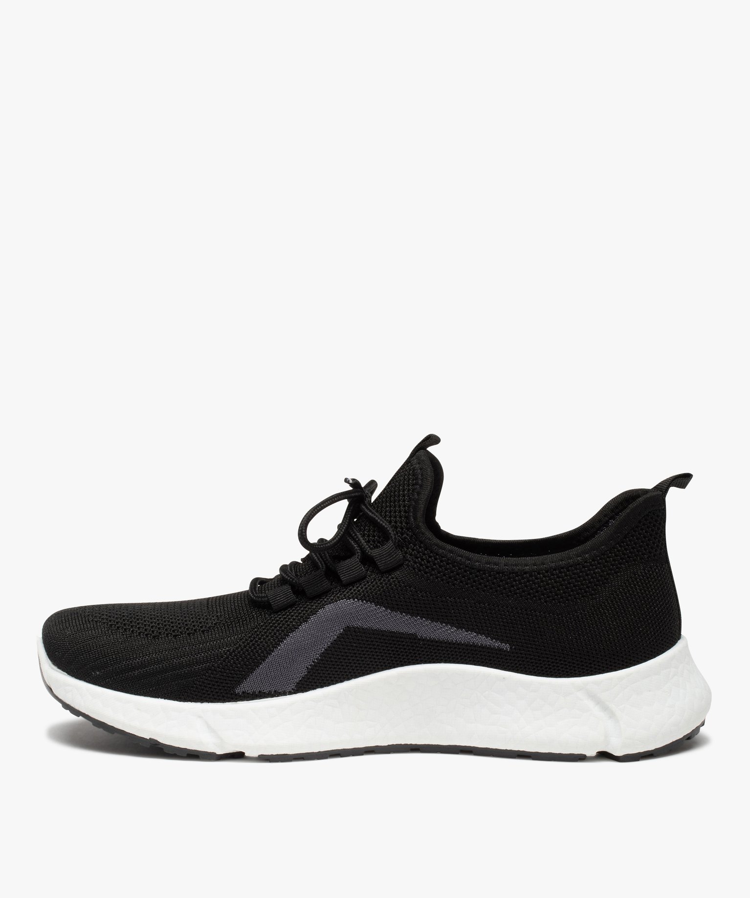 Baskets homme à enfiler en maille unie – Slazenger noir | GEMO