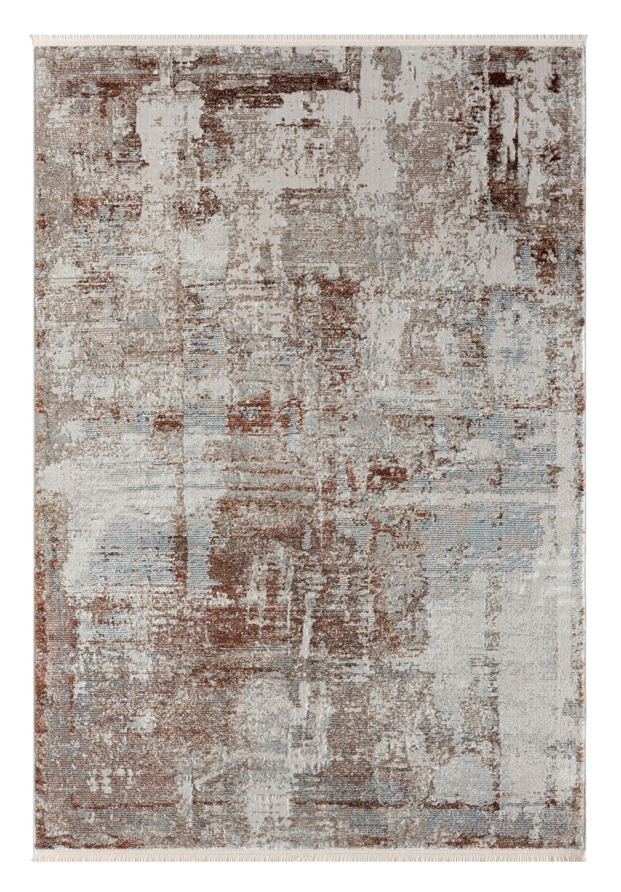MyFlair Teppich Oceane, 160cm x 230cm, Farbe Rotbraun, rechteckig, Florhöhe 8mm