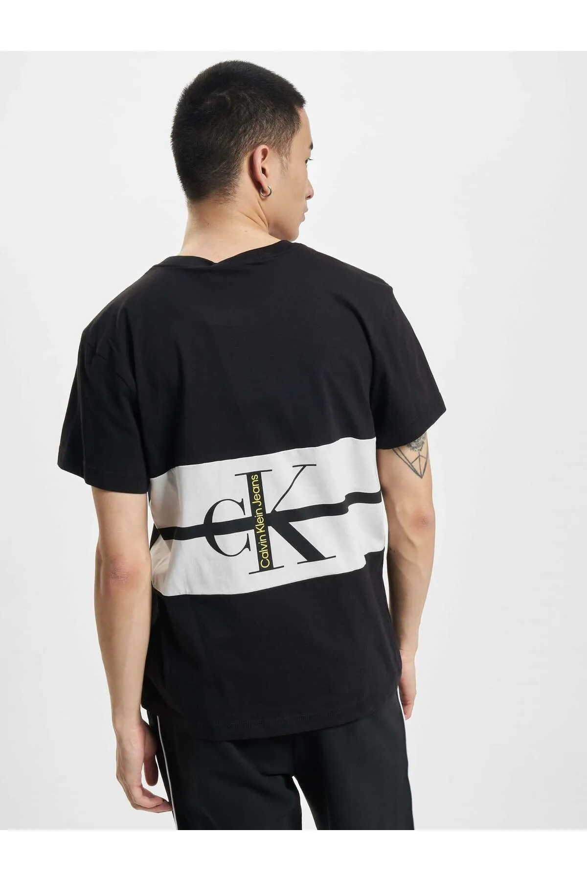 Calvin Klein  Herren Calvin Klein Jeans Stripe Colorblock T-Shirt