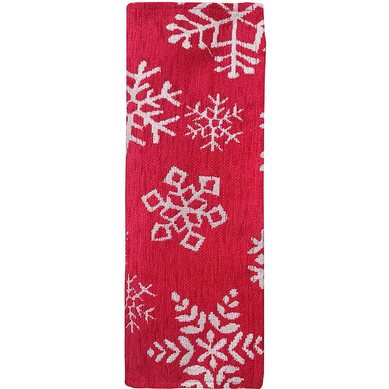 Home Brikke 33x48 cm rød Snowflake