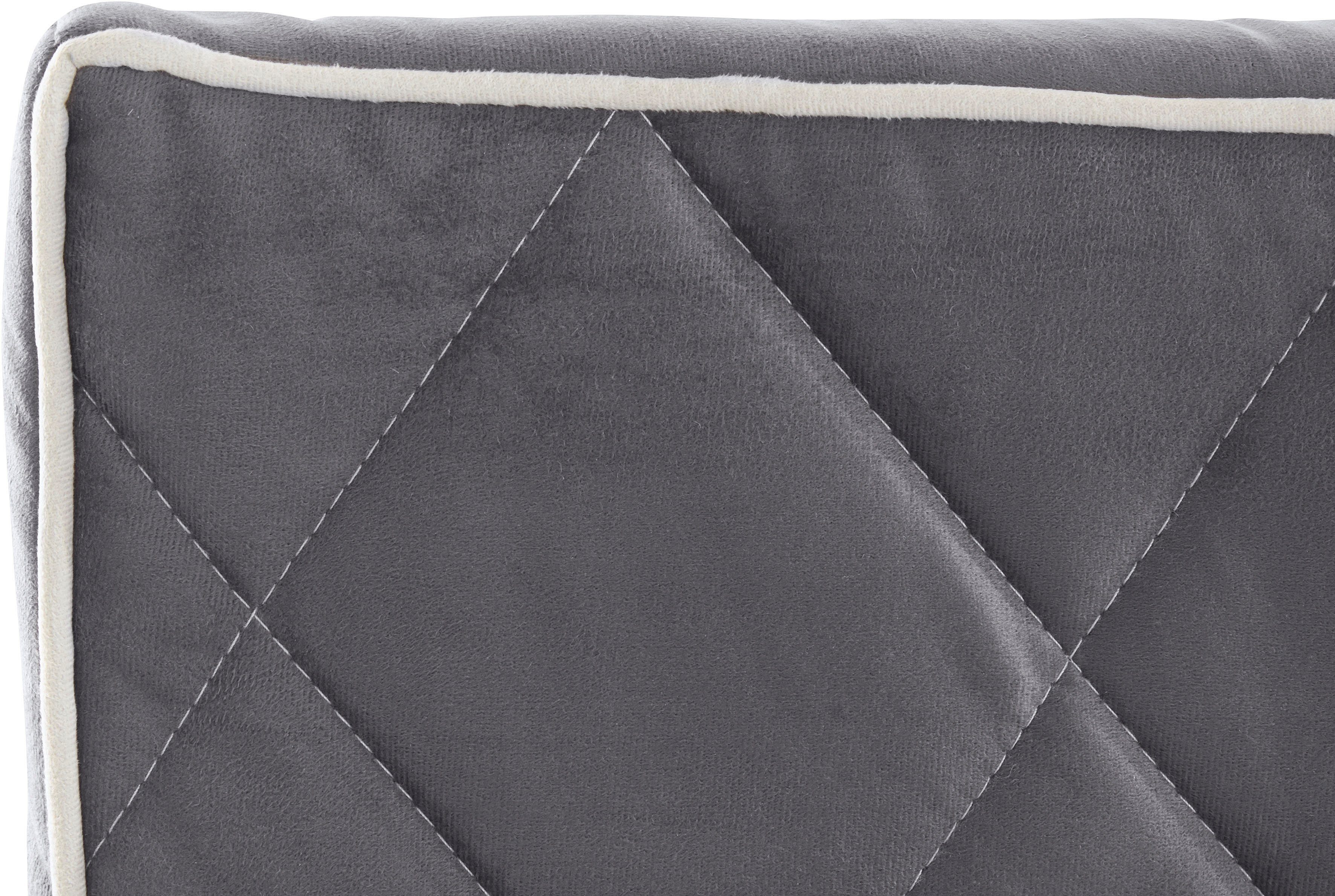 Places of Style Boxspringbett Alaric, wahlweise mit und ohne Leuchten, Obermatratze Tonnentaschenfederkern