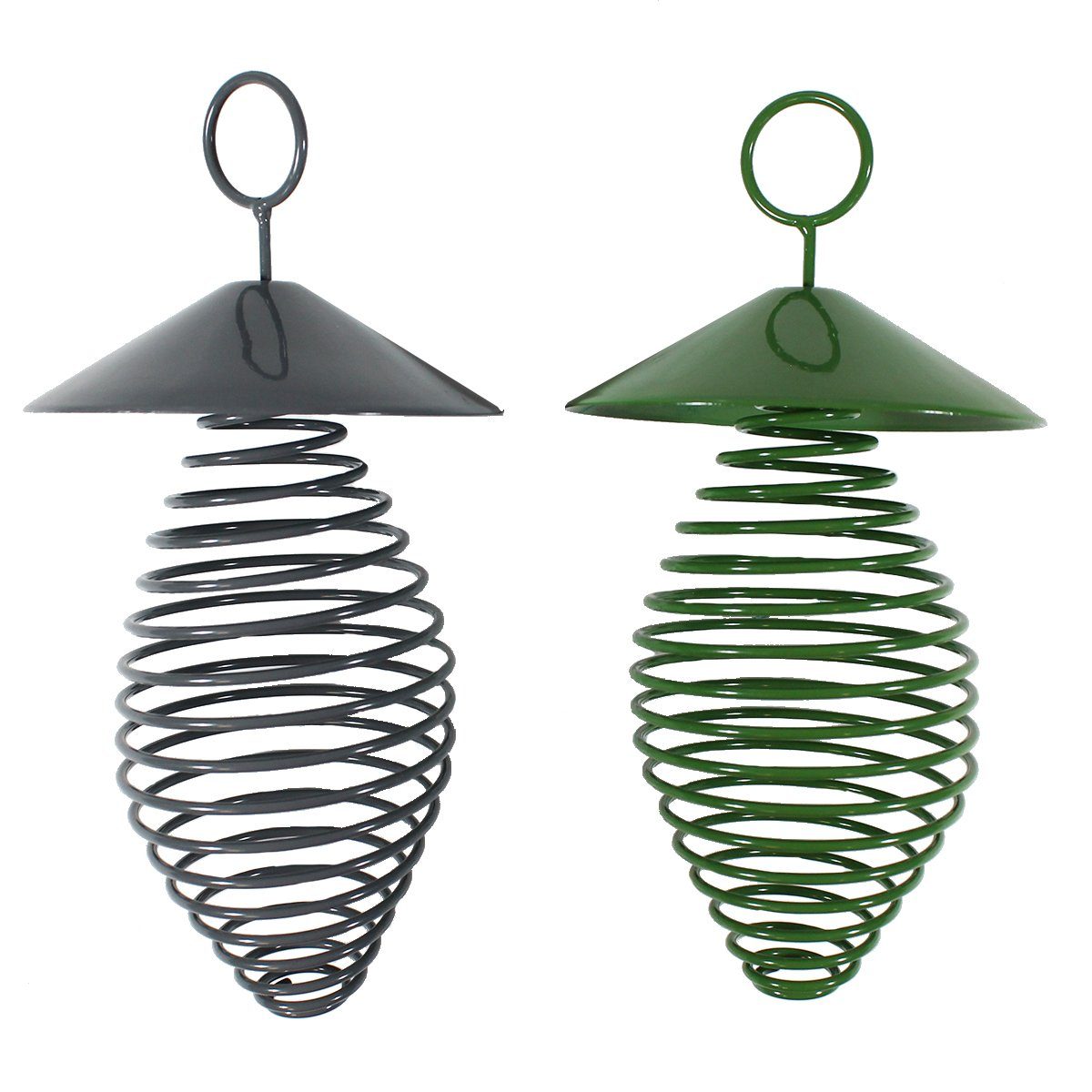 colourliving Futterspender Futterfeder mit Dach für Meisenknödel 2er Set Meisenknödelspender, Umweltfreundlich, Nachhaltig