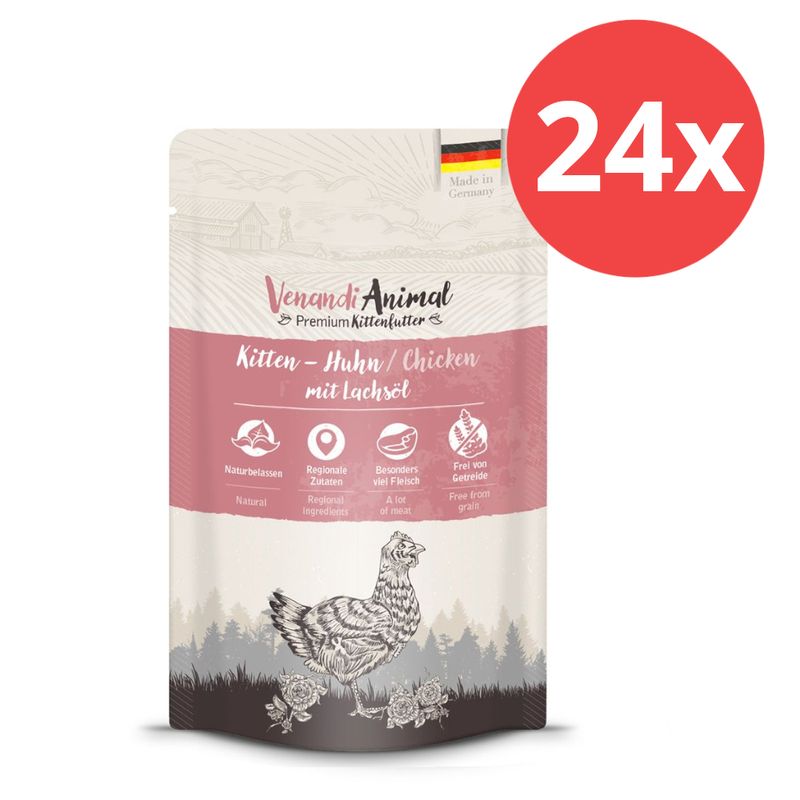 Sparpaket Venandi Animal Kitten 24 x 125 g