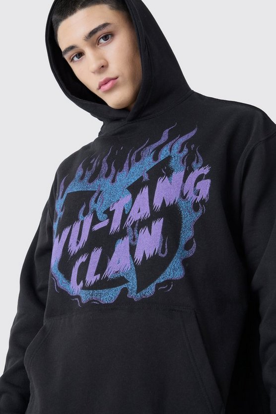 Oversize Hoodie mit lizenziertem Wu Tang Clan Print