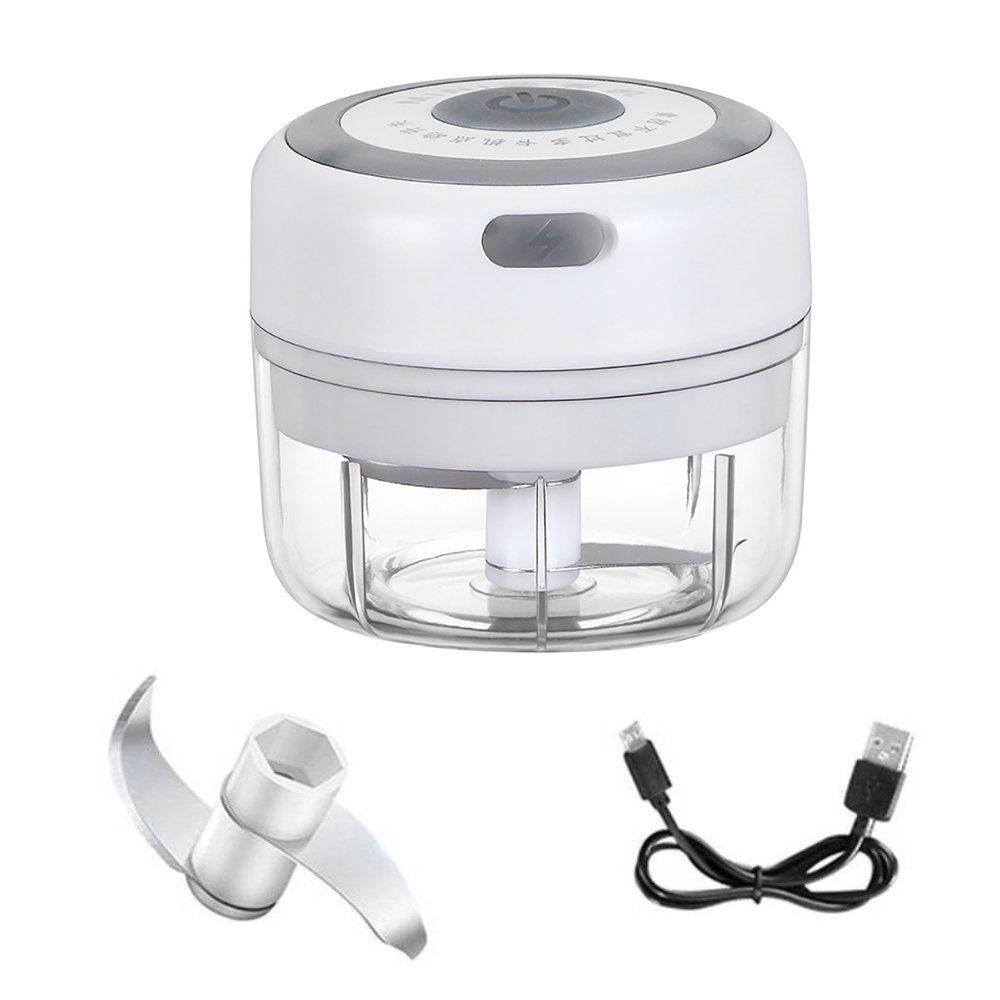 Blusmart Knoblauchpresse Mini Elektrischer Knoblauchzieher-Knoblauchschneider Gemüsewerkzeuge (1 St), 1, USB-Aufladung Küchenzubehör