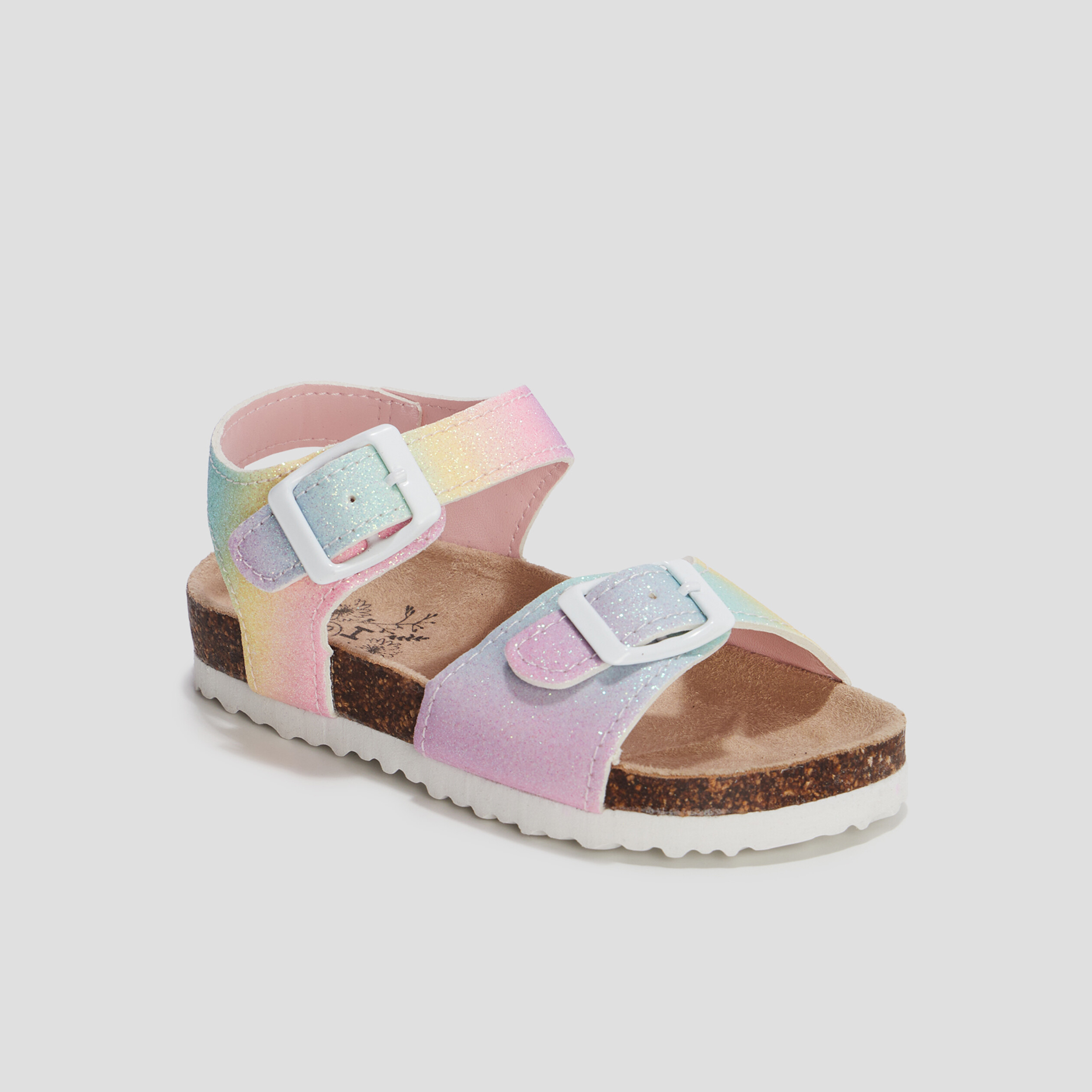 Sandales à paillettes multicolore fille | La Halle