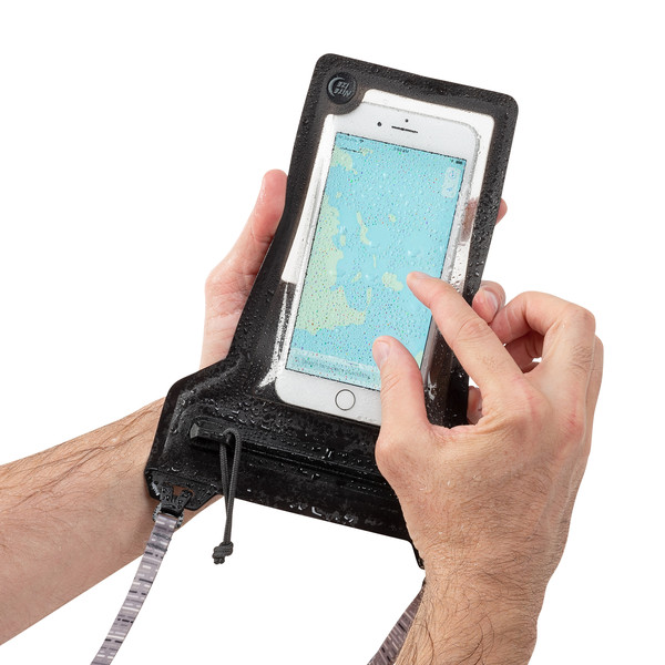 RUNOFF WATERPROOF PHONE POUCH - CHARCOAL - Handytasche