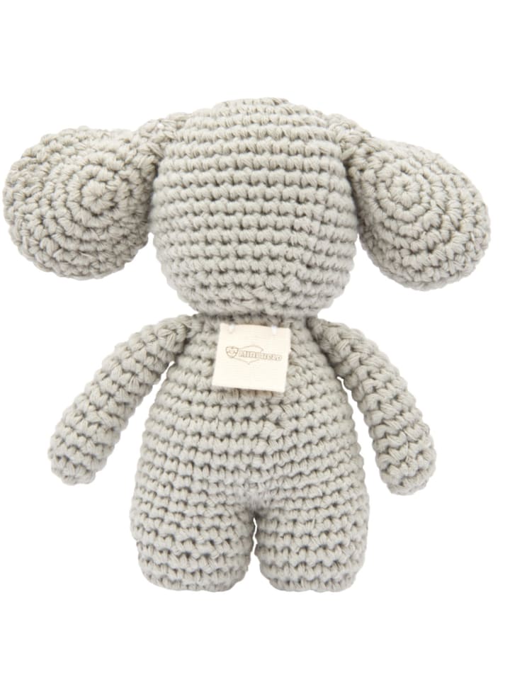 miniHeld Handgestrickter Elefant gehäkelt aus Baumwolle Spielzeug 15 cm 0 Monate günstig kaufen onesize