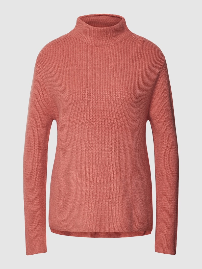 Strickpullover mit Turtleneck in altrosa