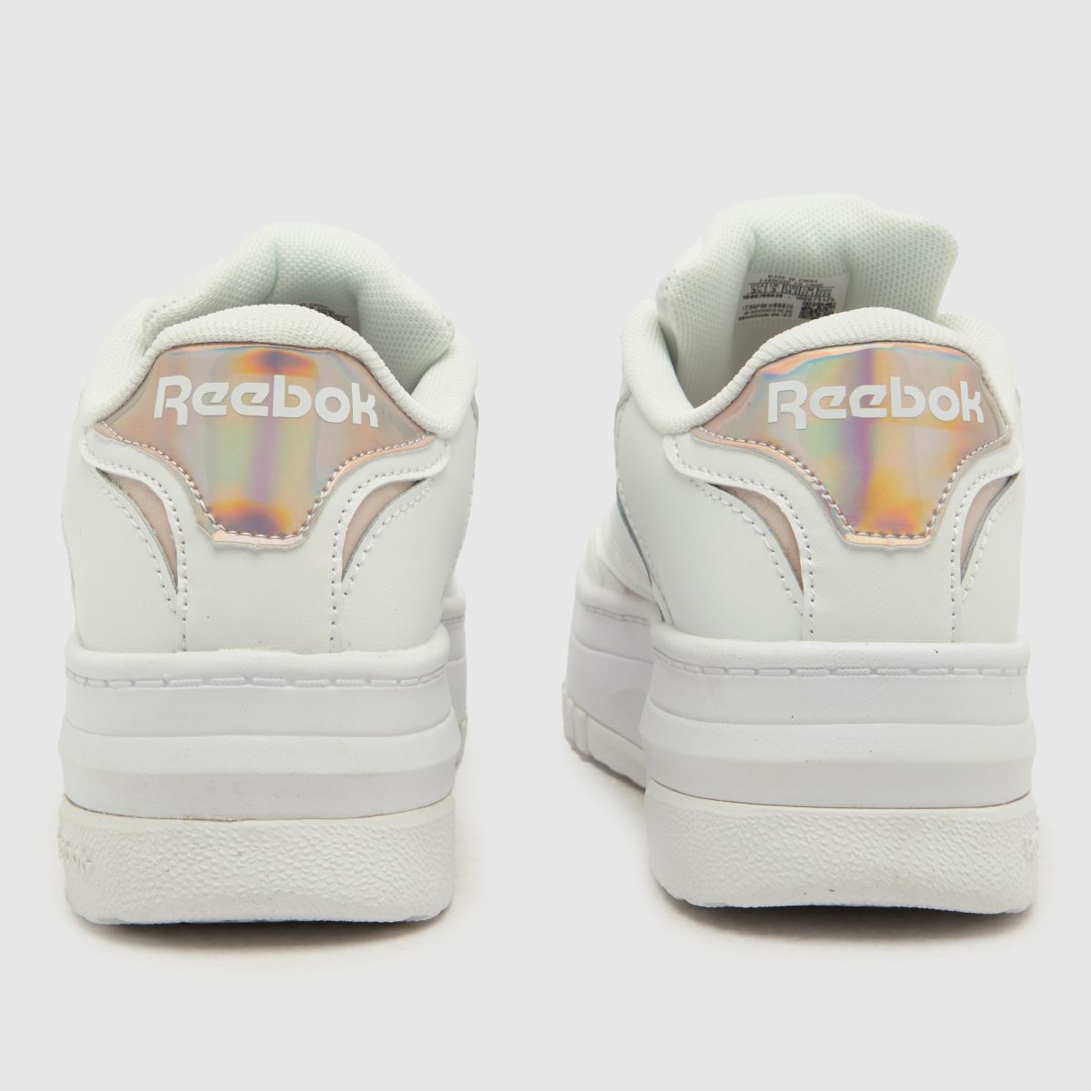 Reebok vita & lila club c extra flickor ungdomsskor