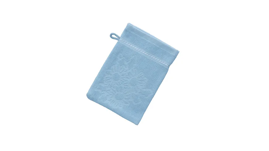 Waschhandschuh Blau